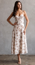 Load image into Gallery viewer, Fall Floral A-Line Maxi - Brown Cream
