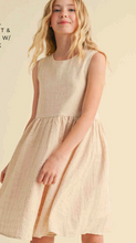 Load image into Gallery viewer, Empire Waist Fit &amp; Flare Mini Dress Beige - Youth
