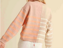 Load image into Gallery viewer, Colorblock Pullover Sweater - Beige Pink
