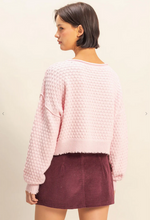 Load image into Gallery viewer, Textured Round Neck Long Sleeve - Dusty Pink

