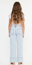Load image into Gallery viewer, High Rise Crop Wide Leg Light Wash Denim - Youth
