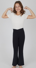 Load image into Gallery viewer, Crossover Flare Legging Black - Youth
