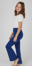 Load image into Gallery viewer, Crossover Flare Legging Navy - Youth
