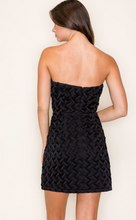 Load image into Gallery viewer, Strapless H-Line Mini Dress - Black
