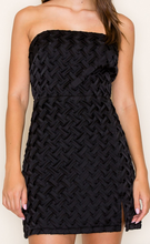 Load image into Gallery viewer, Strapless H-Line Mini Dress - Black
