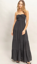 Load image into Gallery viewer, Strapless Smocked Maxi - Black