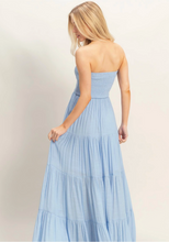 Load image into Gallery viewer, Strapless Smocked Maxi - Light Blue