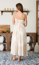 Load image into Gallery viewer, Sea Shell Empire Waist Midi Dress - Taupe