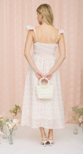 Load image into Gallery viewer, Floral Ruffle Strap Midi Dress - Blush
