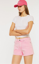 Load image into Gallery viewer, Frayed Denim Shorts - Pink