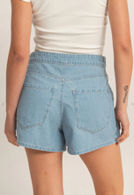 Load image into Gallery viewer, Wrap Front Denim Skort - Light Blue