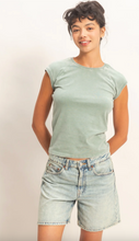 Load image into Gallery viewer, Mineral Wash Raglan Short Sleeve - Sage Green