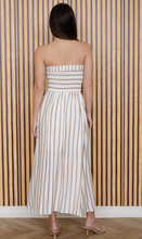 Load image into Gallery viewer, Strapless Pleated Mini Dress - Mocha