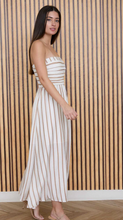 Load image into Gallery viewer, Strapless Pleated Mini Dress - Mocha