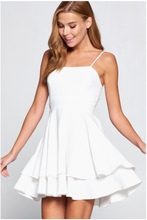 Load image into Gallery viewer, Double Layer Flare Dress - White