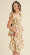 Load image into Gallery viewer, Floral Midi Dress Youth - Taupe