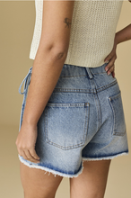 Load image into Gallery viewer, Tie Waist Skort - Light Denim
