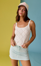 Load image into Gallery viewer, Diamond Knit Tank Top - Ivory
