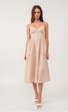 Load image into Gallery viewer, Corset Midi Dress - Latte