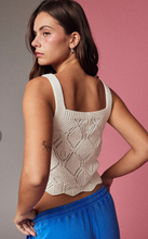 Load image into Gallery viewer, Textured Knit Tank - White