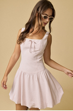 Load image into Gallery viewer, Corset Bubble Hem Mini Dress - Pink