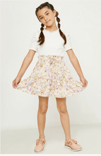 Load image into Gallery viewer, Floral Ruffle Drawstring Skirt - Youth