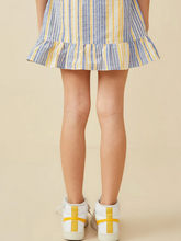 Load image into Gallery viewer, Ribbon Side Tie Striped Skirt - Youth