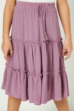 Load image into Gallery viewer, Tassled Midi SKirt Violet - Youth