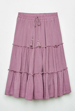 Load image into Gallery viewer, Tassled Midi SKirt Violet - Youth