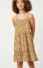 Load image into Gallery viewer, Ruffled Teired Midi Dress Camel - Youth