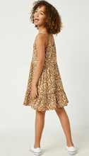 Load image into Gallery viewer, Ruffled Teired Midi Dress Camel - Youth