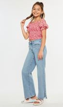 Load image into Gallery viewer, High Rise Wide Leg Medium/Light Wash - Youth