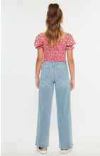 Load image into Gallery viewer, High Rise Wide Leg Medium/Light Wash - Youth