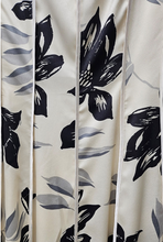 Load image into Gallery viewer, Satin Contrast Binding Midi Dress - Black/White