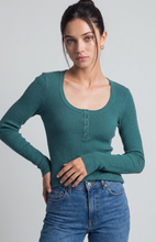 Load image into Gallery viewer, Scoopneck Knit Top - Teal