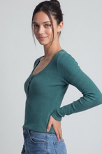 Load image into Gallery viewer, Scoopneck Knit Top - Teal