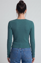 Load image into Gallery viewer, Scoopneck Knit Top - Teal