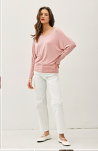 Load image into Gallery viewer, Modal Dolman Sleeve Top - Blush