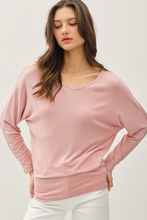 Load image into Gallery viewer, Modal Dolman Sleeve Top - Blush