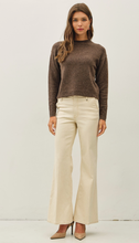 Load image into Gallery viewer, Cozy Lightweight Classic Sweater - Chocolate
