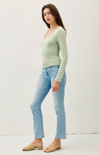 Load image into Gallery viewer, Ultra Soft Striped Long Sleeve - Pistachio