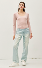 Load image into Gallery viewer, Ultra Soft Striped Long Sleeve - Mauve