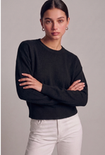 Load image into Gallery viewer, Crewneck Ribbed Hem Sweater - Black