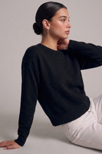 Load image into Gallery viewer, Crewneck Ribbed Hem Sweater - Black