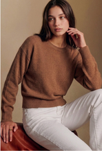 Load image into Gallery viewer, Crewneck Ribbed Hem Sweater - Light Brown
