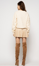 Load image into Gallery viewer, Suede Ruffle Mini Skort