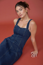 Load image into Gallery viewer, Sweetheart Denim Midi Dress
