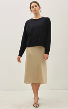 Load image into Gallery viewer, Satin Midi Skirt - Champagne