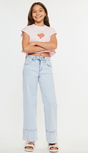 Load image into Gallery viewer, High Rise Crop Wide Leg Light Denim - Youth