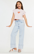 Load image into Gallery viewer, High Rise Crop Wide Leg Light Denim - Youth